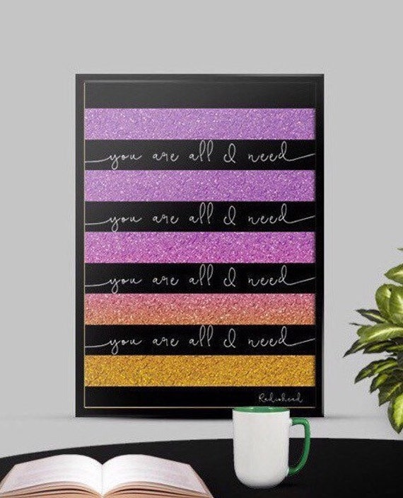 You Are All I Need Radiohead Inspired 8 X 10 Digital - Etsy