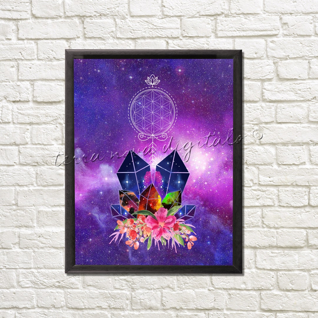 Sacred Geometry - 8 X 10" Digital Art Print - Home Printable Decor ...