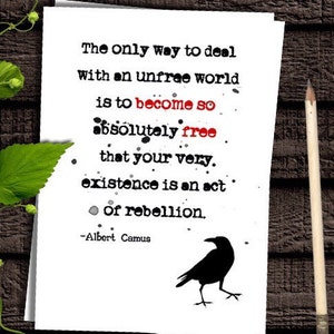 The Only Way to Deal With an Unfree World - 8 X 10" Digital Art Print