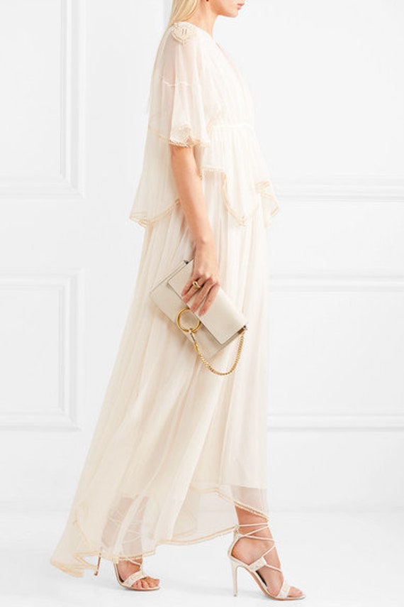 JEAN VARON caftan, jean varon dress, long dress, v