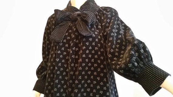 sale 70s Gina FRATINI smock trapeze set suit TOP,