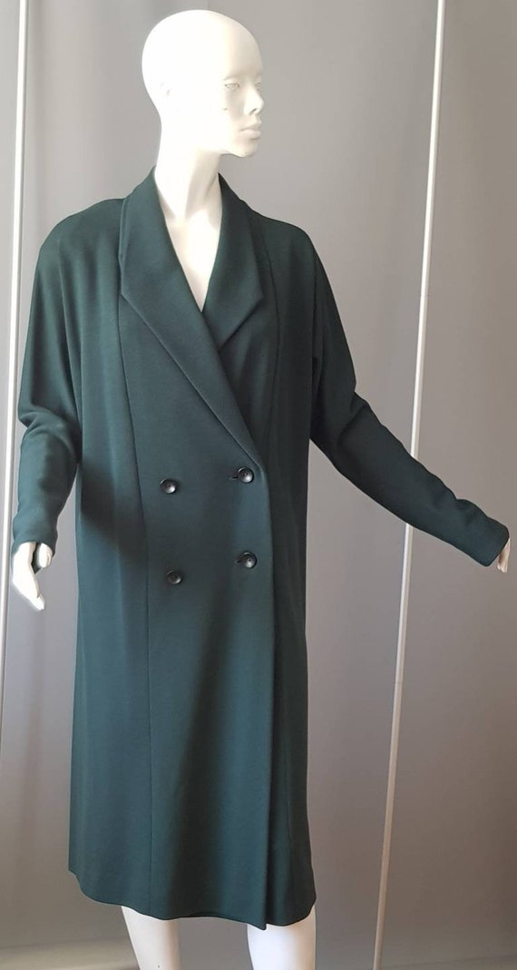 S M L 70s janice wainwright vintage wool fern gree