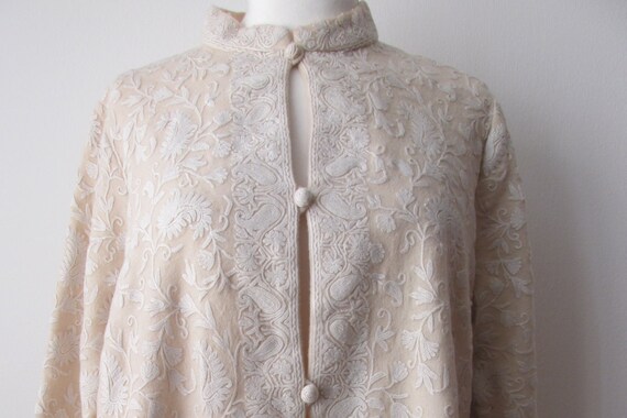M L 40s KASHMIRI, soutache cardigan, 40s jacket, e