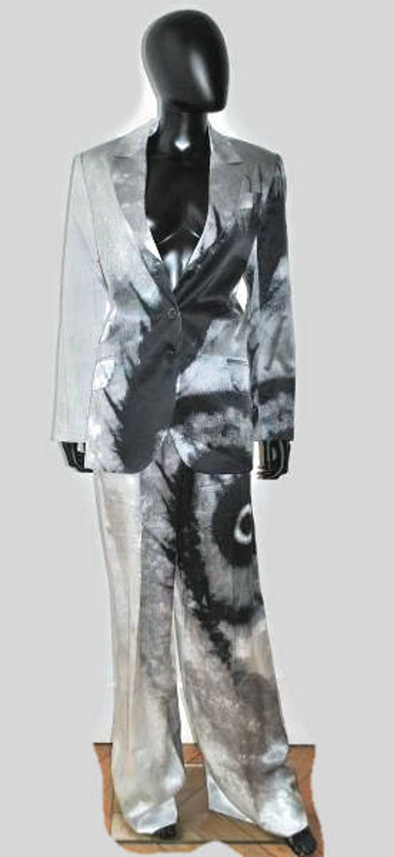 alexander mcqueen, GIVENCHY SILK SUIT, silk jacket