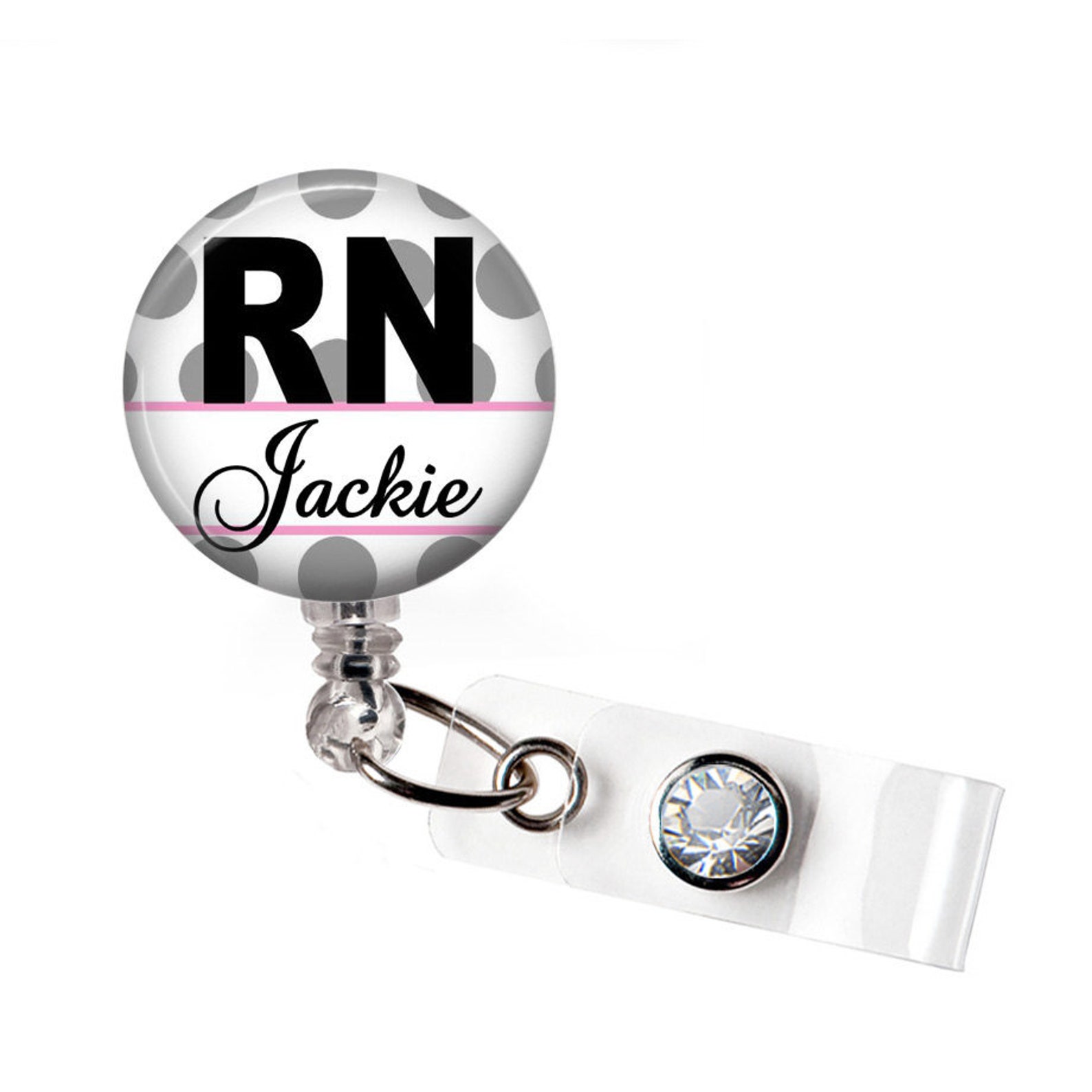 RN Badge Holder Personalized Badge Reel Nursing Badge Reel Etsy