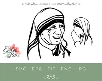 Download Mother Teresa Svg Etsy