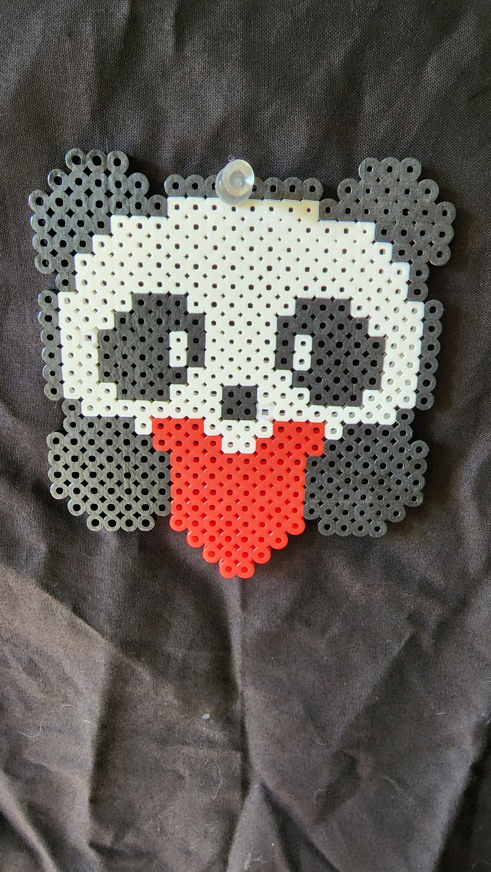 Glasses holder perler Hama fuse beads panda heart