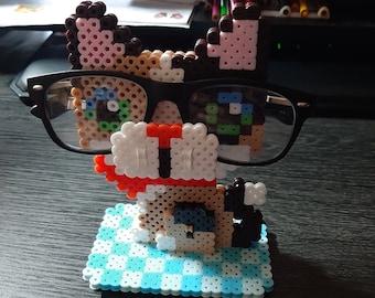 Soporte para gafas y cuentas Perler