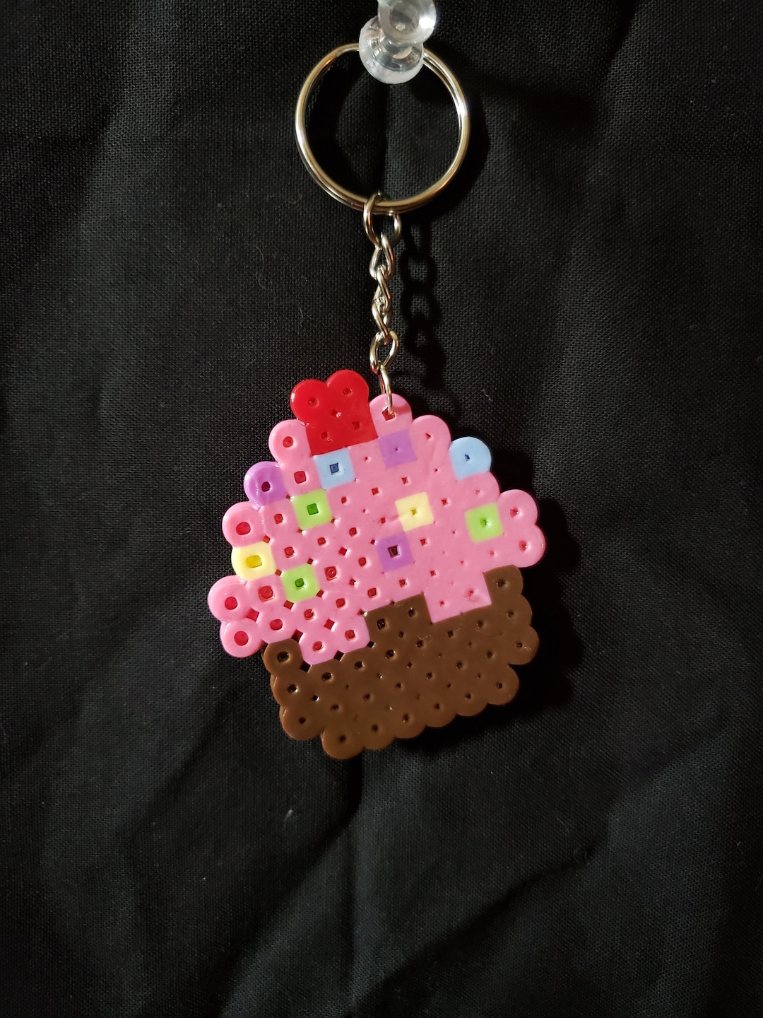 Perler Bead Keychain Cupcakes Etsy