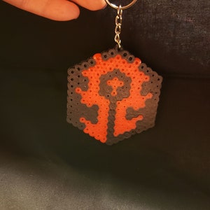 Perler Bead Keychain | World of Warcraft | Horde