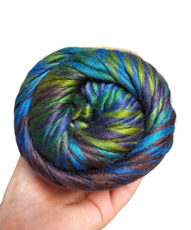 Loops and Threads Yarn Bulky Facets Variegated Blue Zircon, 1 Skein Etsy