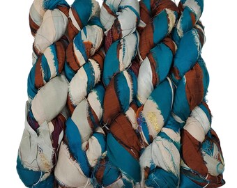 Nytt! Sari sidenband, 100 g per nystan, 45-50 yards, (IGX-28)