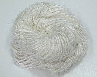 Banana Silk Recycled Yarn,  White undyed