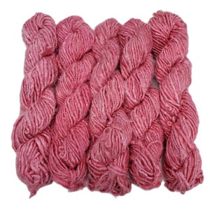 Premium Vegan Banana Silk Yarn, 100g per skein, color: Bubblegum Pink