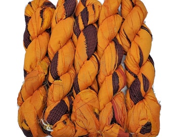 New! Sari Silk Ribbon, 100g per skein ,  45-50 yards,  ( IGX-72 )
