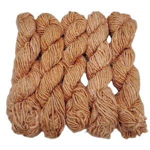 Premium Vegan Banana Silk Yarn, 100g per skein, color: Saffron