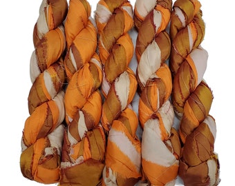 New! Premium Sari Silk Ribbon, 100g per skein ,  40-45 yards,  ( IGX- 83)