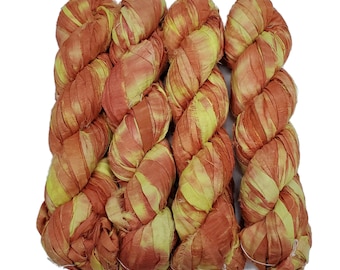 New! Premium Tye dye Sari Silk Ribbon, 100g per skein, SP-28