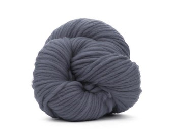 100 % Merino wolle Super Chunky Garn, 100g Farbe: Granit