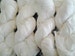 Huge Sari Silk Chiffon Ribbon skein , Color White 