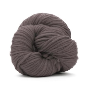 100% Merino Wolle Super Chunky Garn, 100g Farbe: Zinn