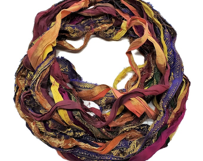 Sari Ribbon Thread New ! Lurex Metallic Thread Sari Silk Ribbon With Designs , 100g - Etsy