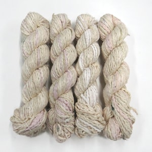 New ! Sari Silk Hemmed Cording, 100g per skein , color: Ivory