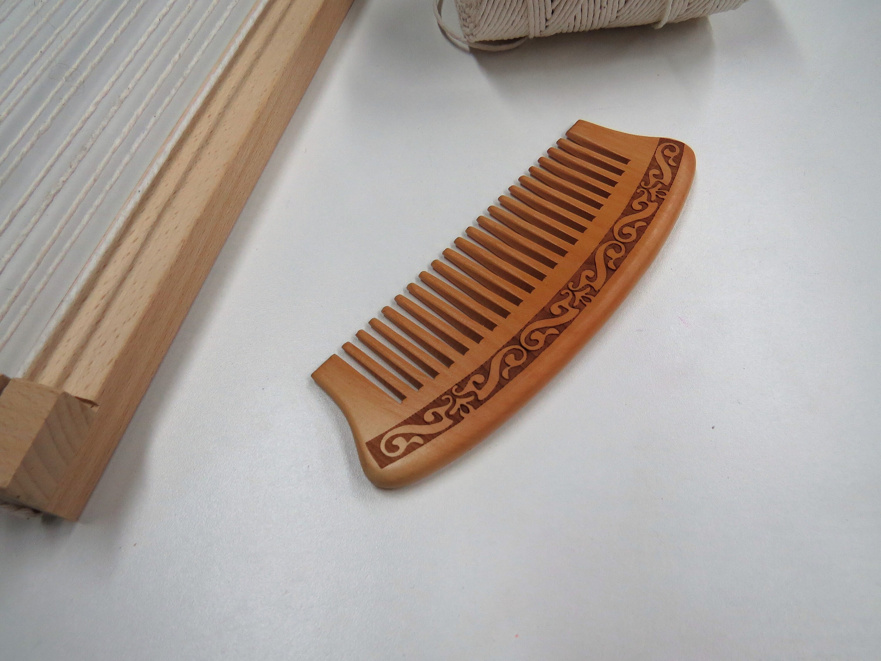 YWILLINK Tapestry Weaving Tool Wood Loom Comb DIY Braided Tools Comb 