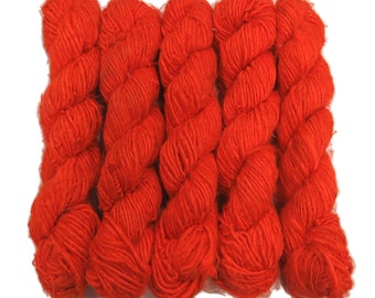 Premium Vegan Textured Banana Silk Yarn, Color: Orange Delight