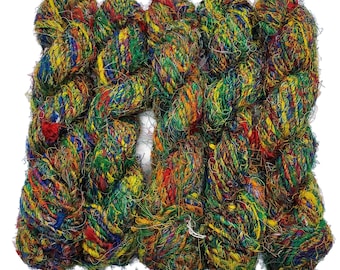 Hilo de seda de plátano vegano premium, color: Mix 10