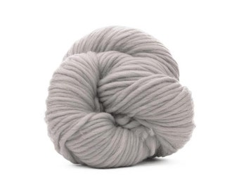 100% Merino Wool Super Chunky Yarn , 100g Color: Pearl