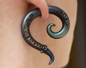 Fake ear plug Faux gauge earrings Steampunk gauges 0g 00g 2g