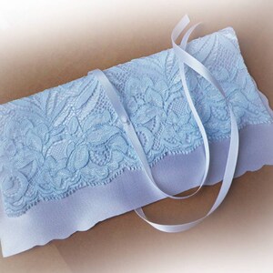 UK Personalised Something blue lace garter wedding bridal bridesmaids garter toss hen throw vintage style garter image 10