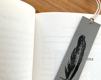 Leather Bookmark for Men, for Women, 3rd Anniversary Gift for Booklover