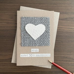 30th Anniversary Card, Pearl Anniversary Gift, for Husband, Wife, Couple