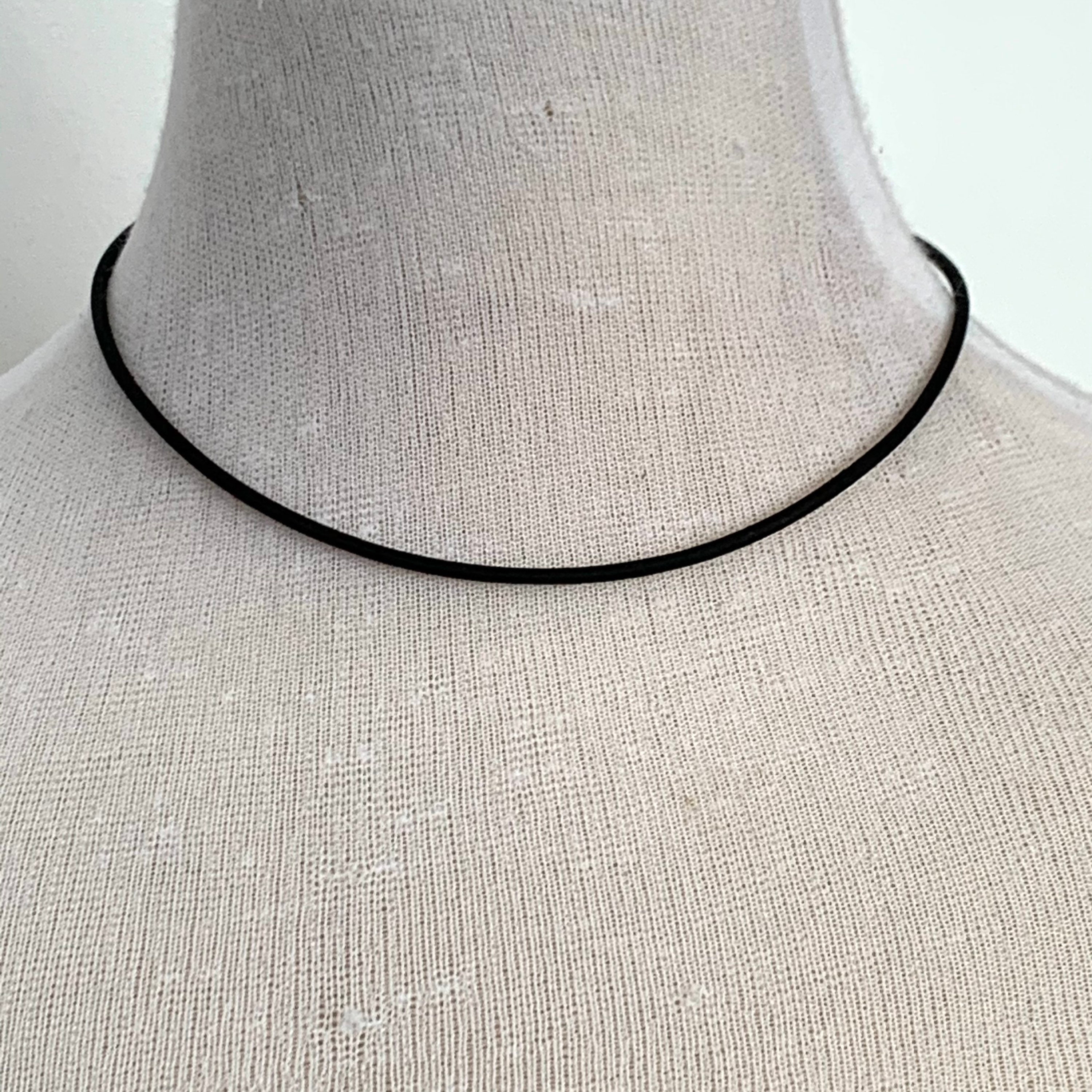 Plain Black Choker for Women Minimalist Leather Necklace Etsy Australia