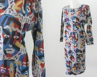 Vintage RARE Missoni suit,panache italy,Missoni set blouse Skirt set, FREE Shipping