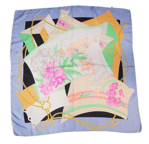 LEONARD paris silk scarf, flora print, Beautiful s
