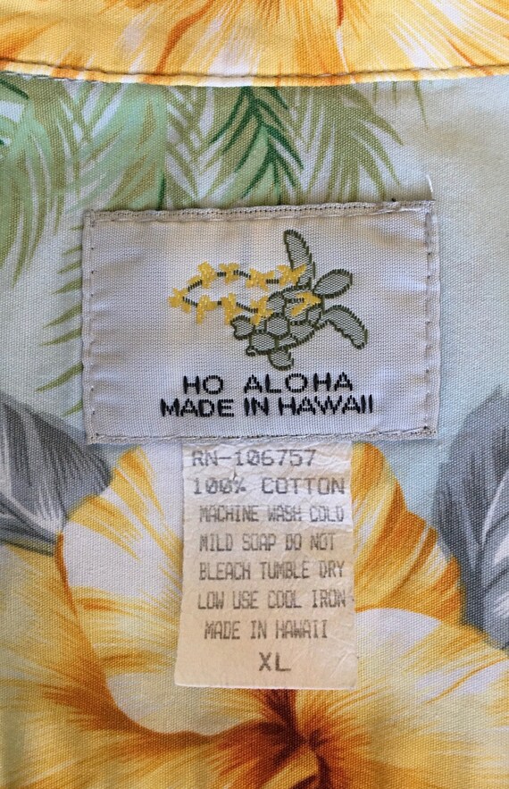 MADE in HAWAII Shirt. Circa 1980s. Ho Aloha. 100%… - image 7