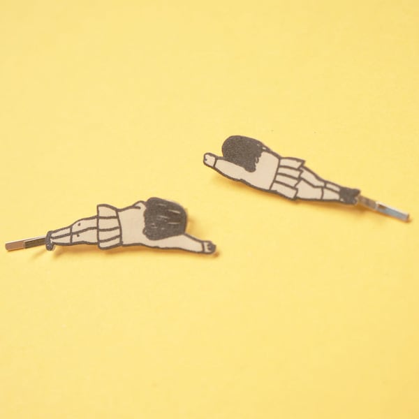 Set of 2  High school girls Hair clips, Hair pins