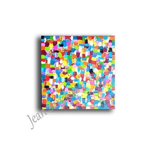 JEAN SANDERS-Bild abstrakt modern-50x50cm,mehrfarbig,UNIKATE fröhliche Farbgebung-Wanddeko,Kunst.handgemalte Originale,mehr Auswahl im Shop image 6