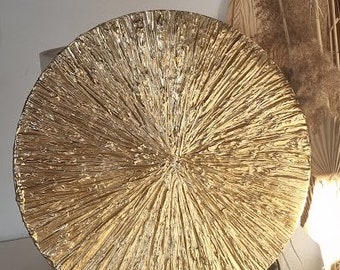 JEAN SANDERS-Struktur Bild 50cm,gold Textur.Elegantes Gemälde moderne Wanddeko,Boho,Ibiza,Wandbild,handgemalt,Kunst.Originale.Mehr im Shop!