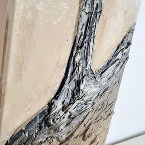 JEAN SANDERS 150x30cm abstrakte Kunst Malerei Baum Kunstwerk, Struktur, Wand Kunst Wand Dekor Gemälde auf Leinwand direkt aufhängen image 5