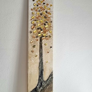 JEAN SANDERS 150x30cm abstrakte Kunst Malerei Baum Kunstwerk, Struktur, Wand Kunst Wand Dekor Gemälde auf Leinwand direkt aufhängen image 1