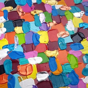 JEAN SANDERS-Bild abstrakt modern-50x50cm,mehrfarbig,UNIKATE fröhliche Farbgebung-Wanddeko,Kunst.handgemalte Originale,mehr Auswahl im Shop Bild 5