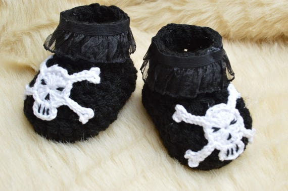 baby girl black booties