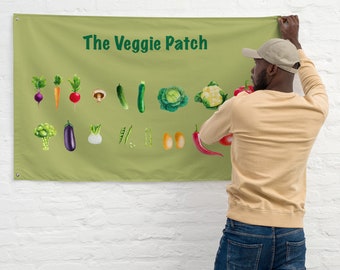 Flag, Veggie Patch Flag, Garden Flag, Vegetable Garden Flag