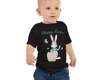 Baby Jersey Kurzarm T-Shirt, Ostern Baby T-shirt, Ostern Baby T-shirt