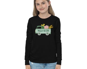 Youth long sleeve tee, Easter Youth Long Sleeve T-Shirt, Youth Easter T-Shirt