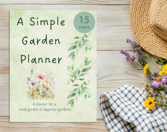 Easy Garden Planner: Simple Small Space Gardening Printable Guide